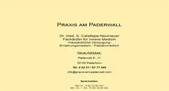 Desktop Screenshot of praxis-am-paderwall.com